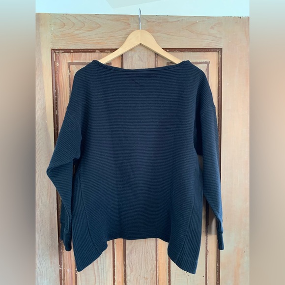 Banana Republic | scoop cotton sweater | sz L - Picture 2 of 6